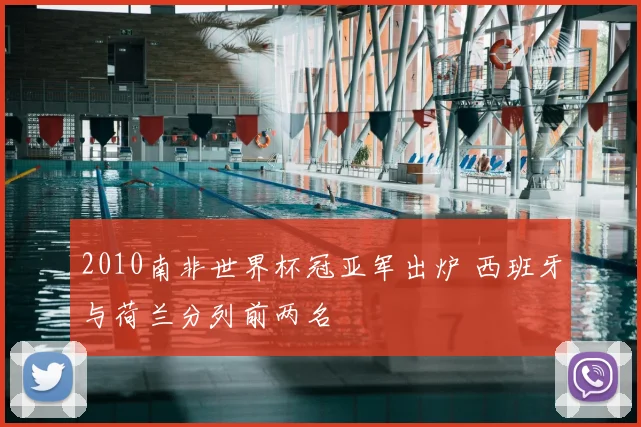2010南非世界杯冠亚军出炉 西班牙与荷兰分列前两名